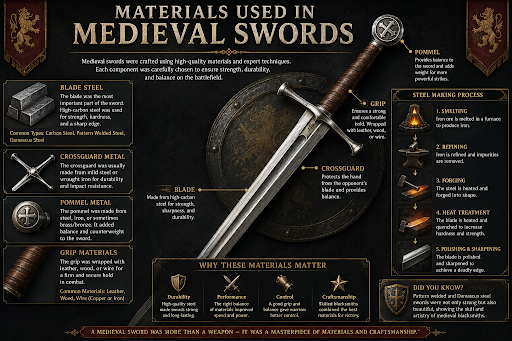 Medieval Swords History, Types, Features, and Complete Guide