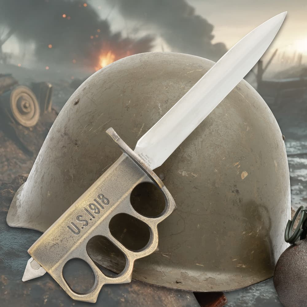 1918 WWI Trench Knife Replica World War I Military Collectible