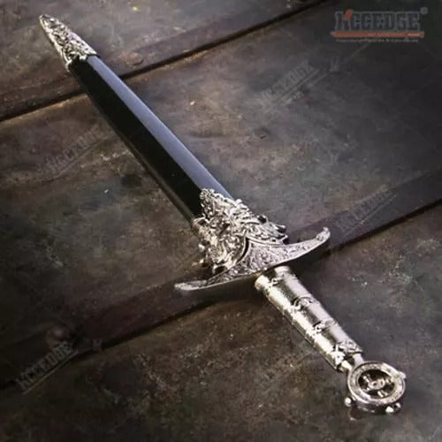 Medieval Serpent Crusader Dagger Serik Drakensoul with Premium Leather Sheath