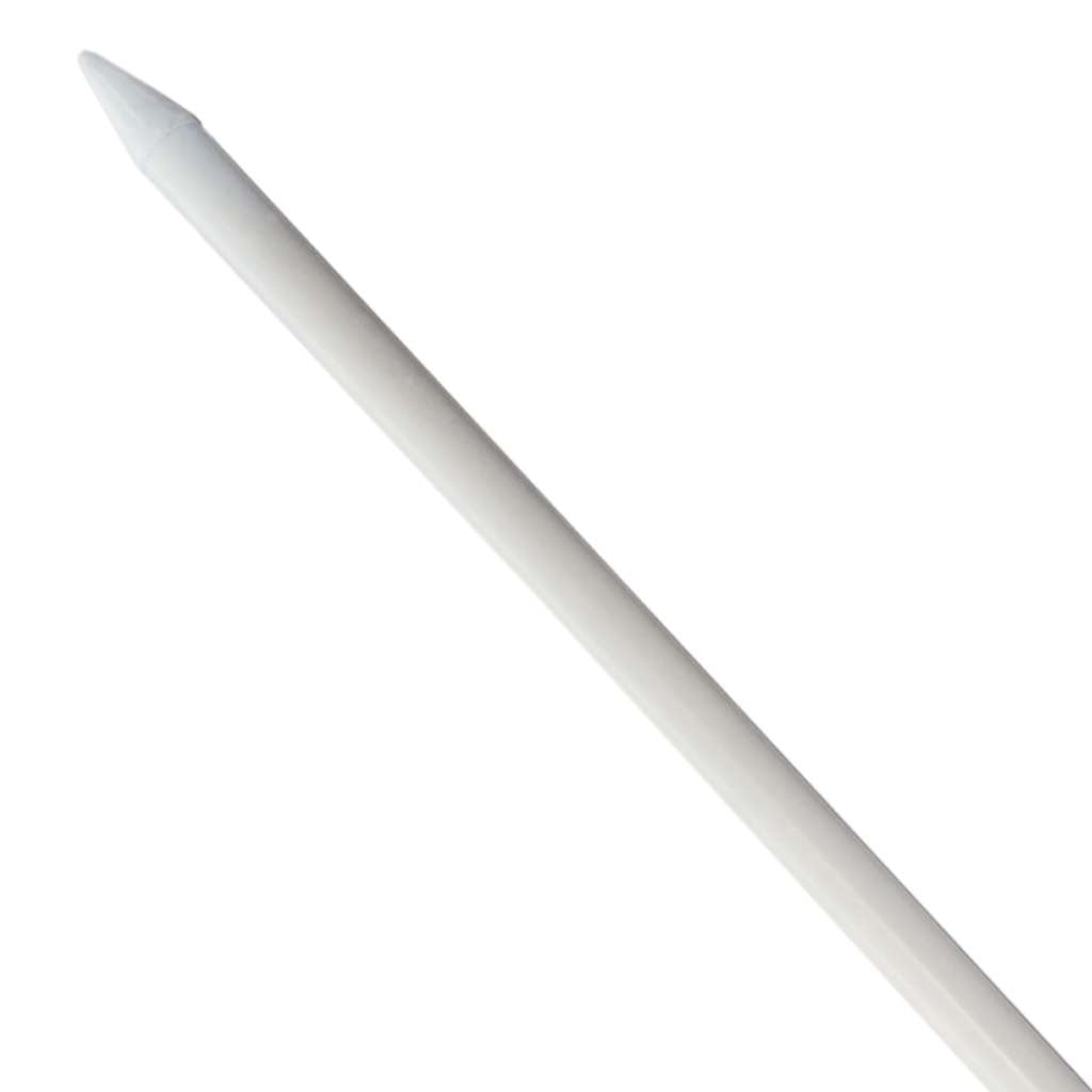 68-inch Gandalf the White staff replica from The Lord of the Rings with a white finish and free display stand