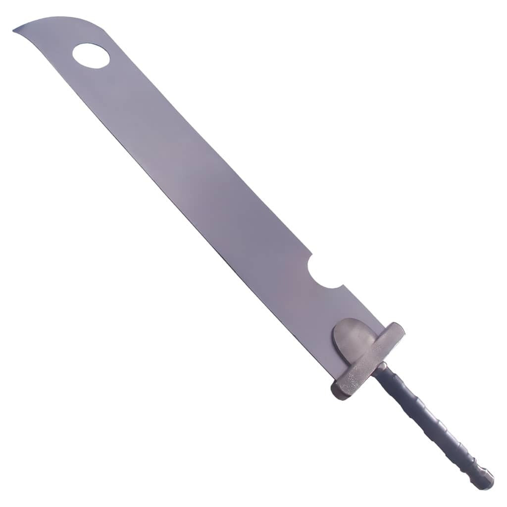 Zanbatou anime sword replica featuring an oversized fantasy blade with a free leather sheath.