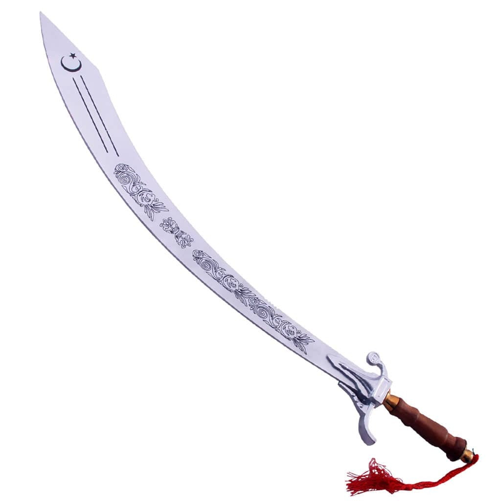 Belly Dance Dragon Scimitar Sword Wooden Handle with Free Display Stand
