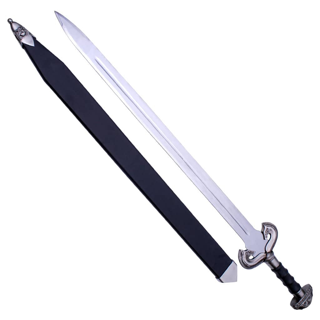 Éowyn sword replica from The Lord of the Rings featuring an elegant medieval-style blade with an ornate hilt.