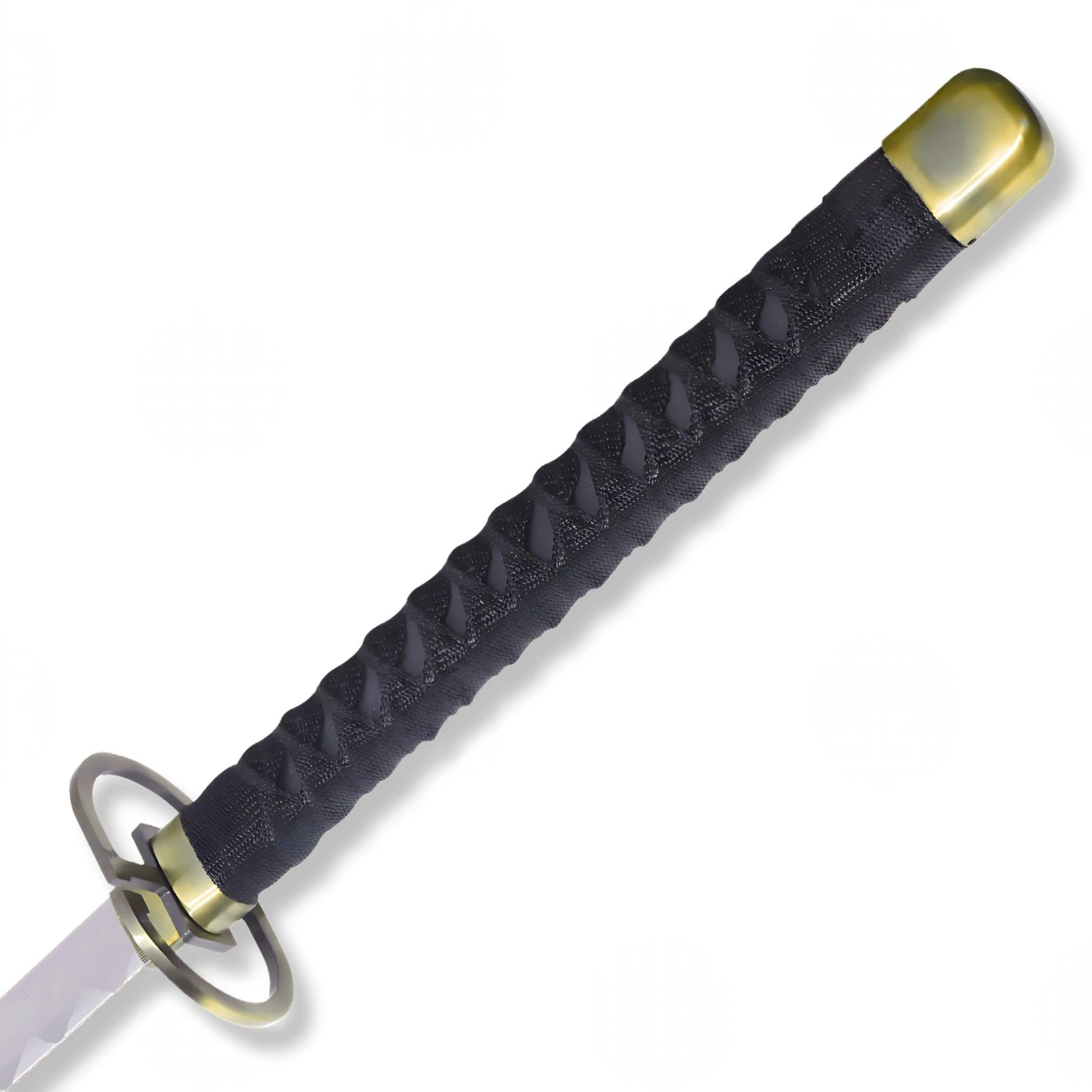 Gin Ichimaru's Shinso sword replica from Bleach featuring a sleek katana-style blade and traditional wrapped handle.