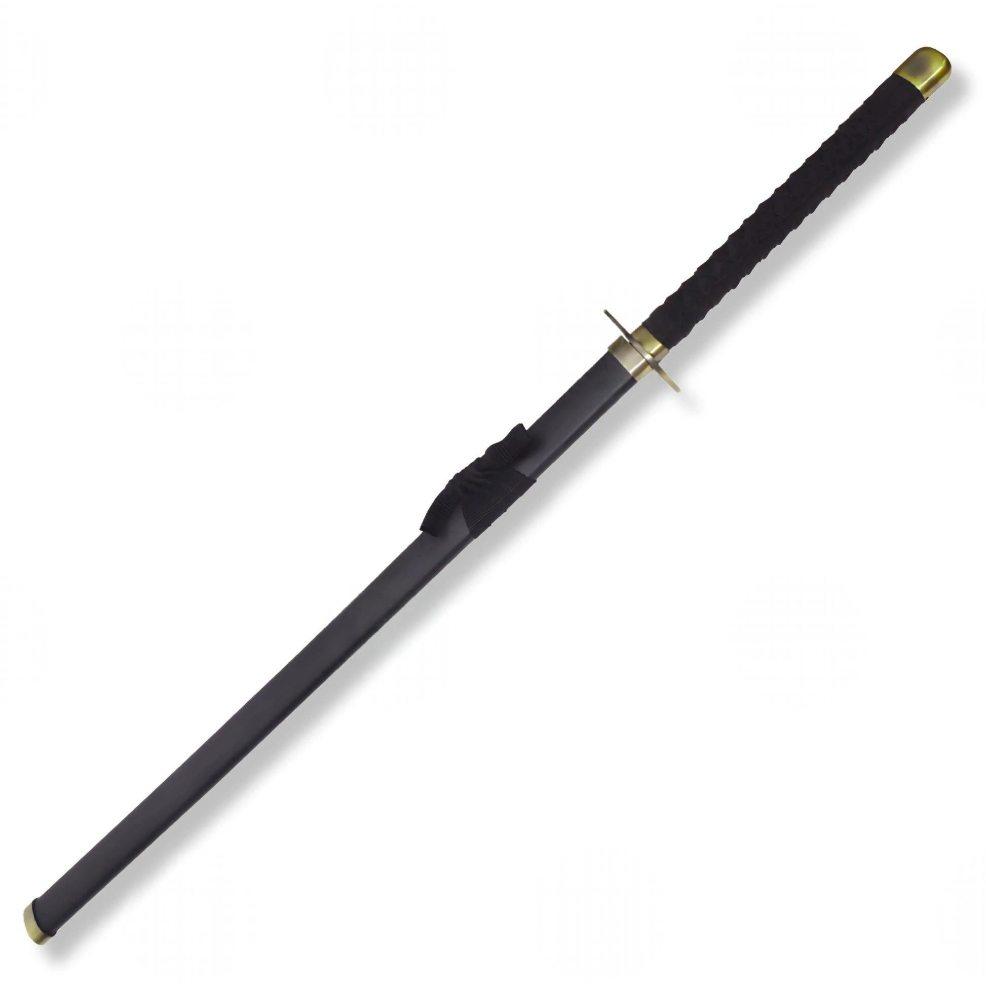 Gin Ichimaru's Shinso sword replica from Bleach featuring a sleek katana-style blade and traditional wrapped handle.