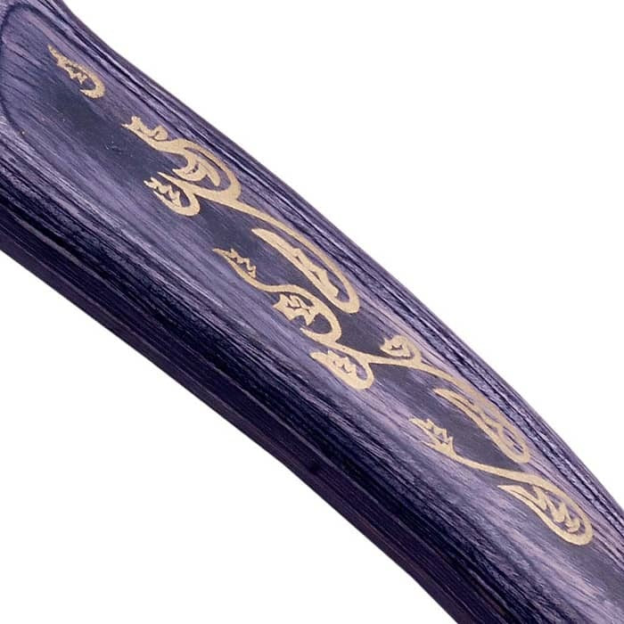 Hadhafang sword replica of Arwen from The Lord of the Rings featuring a dark wood handle and elegant Elven-style blade.