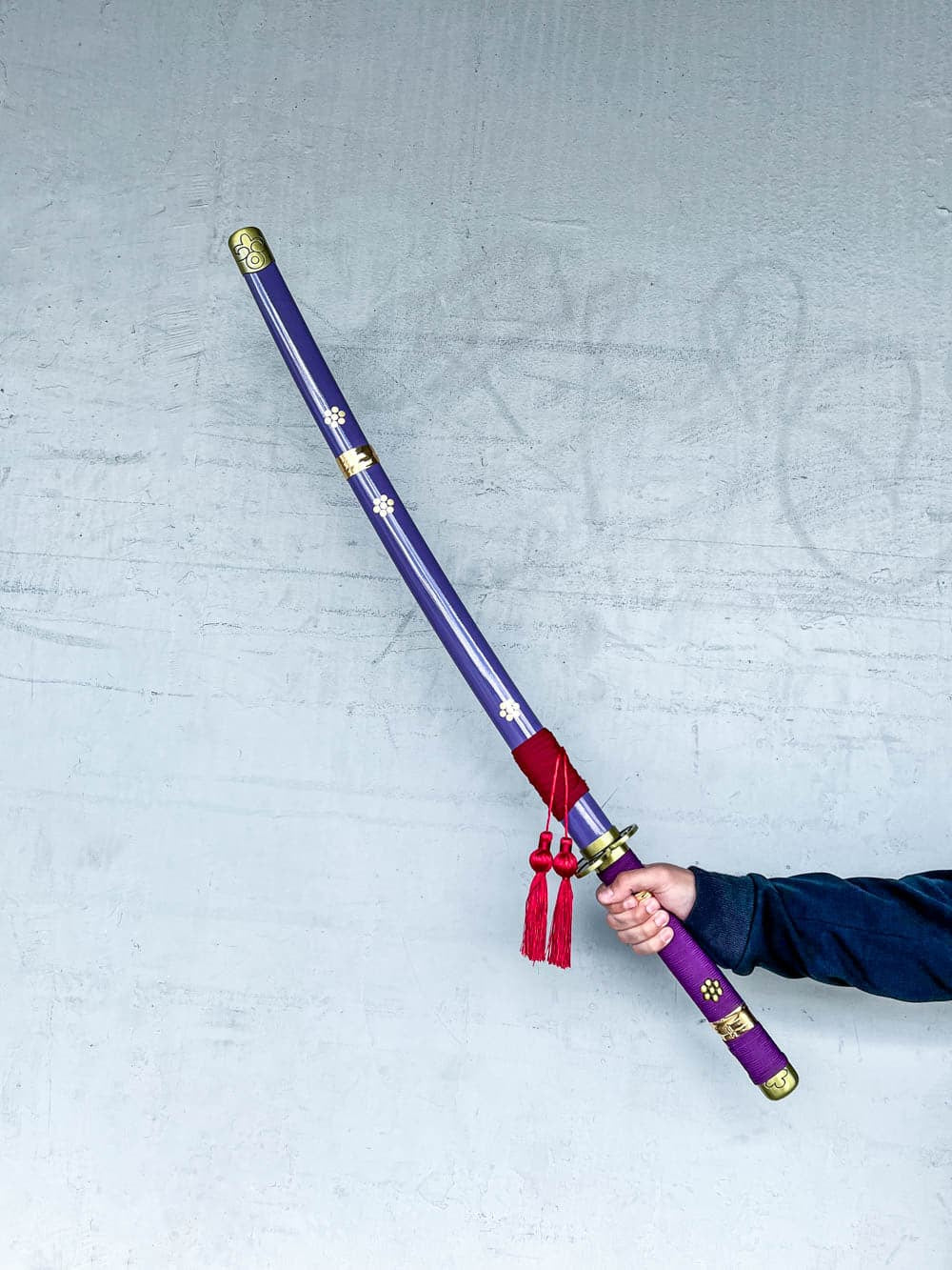 Enma Katana Sword Zoro's Legendary Blade from One Piece with Free Display Stand