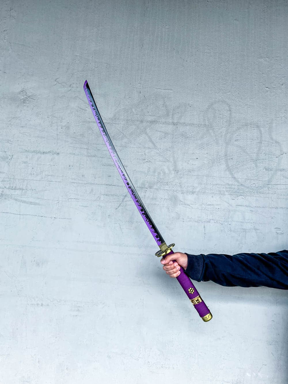 Enma Katana Sword Zoro's Legendary Blade from One Piece with Free Display Stand