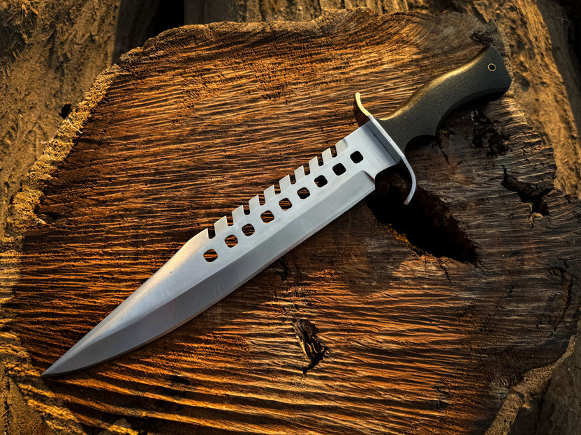 Walking Dead Negan Bowie Handmade Full Tang Replica Knife with Free Leather Sheath