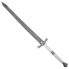Ice sword replica from Game of Thrones featuring Eddard Stark's Valyrian Steel greatsword with a detailed medieval-style design.