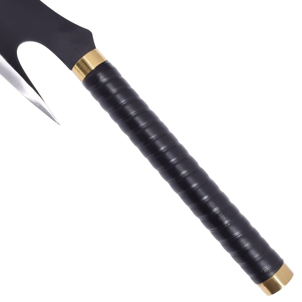 Ichigo Kurosaki Zangetsu Butcher Sword replica from Bleach featuring an oversized black anime-style blade.