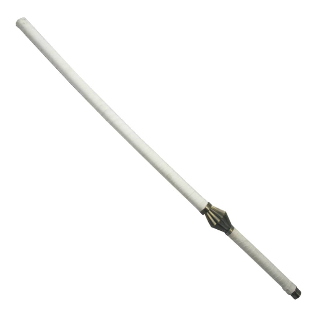 Kenpachi Zaraki's battle sword replica from Bleach featuring a rugged katana-style blade with a traditional wrapped handle.