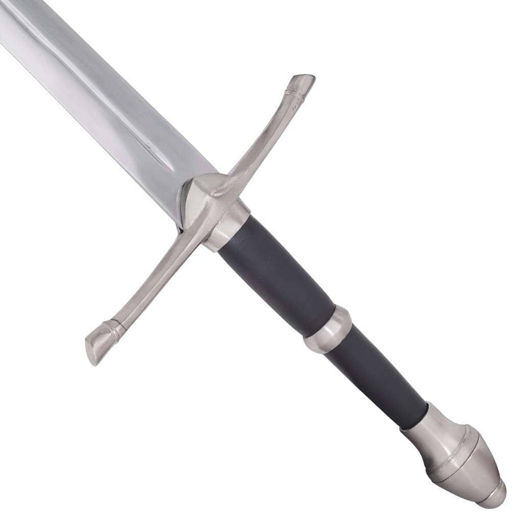 Aragorn Strider Ranger sword replica from The Lord of the Rings with a matching ranger knife and medieval-style design.