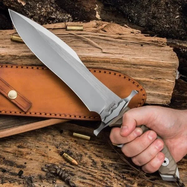 Rambo Last Blood Heartstopper Bowie Replica 15" with Free Leather Sheath