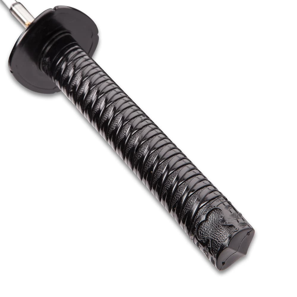 Black Umbrella Sword with Hidden Blade Stainless Steel Sword Cane
