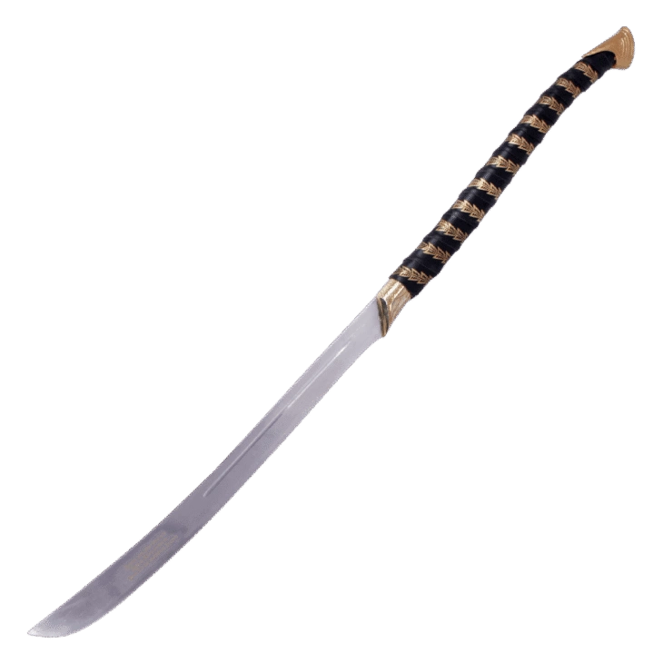 Elven knife of Strider replica from The Lord of the Rings featuring a polished stainless steel blade and elegant Elven-style handle.