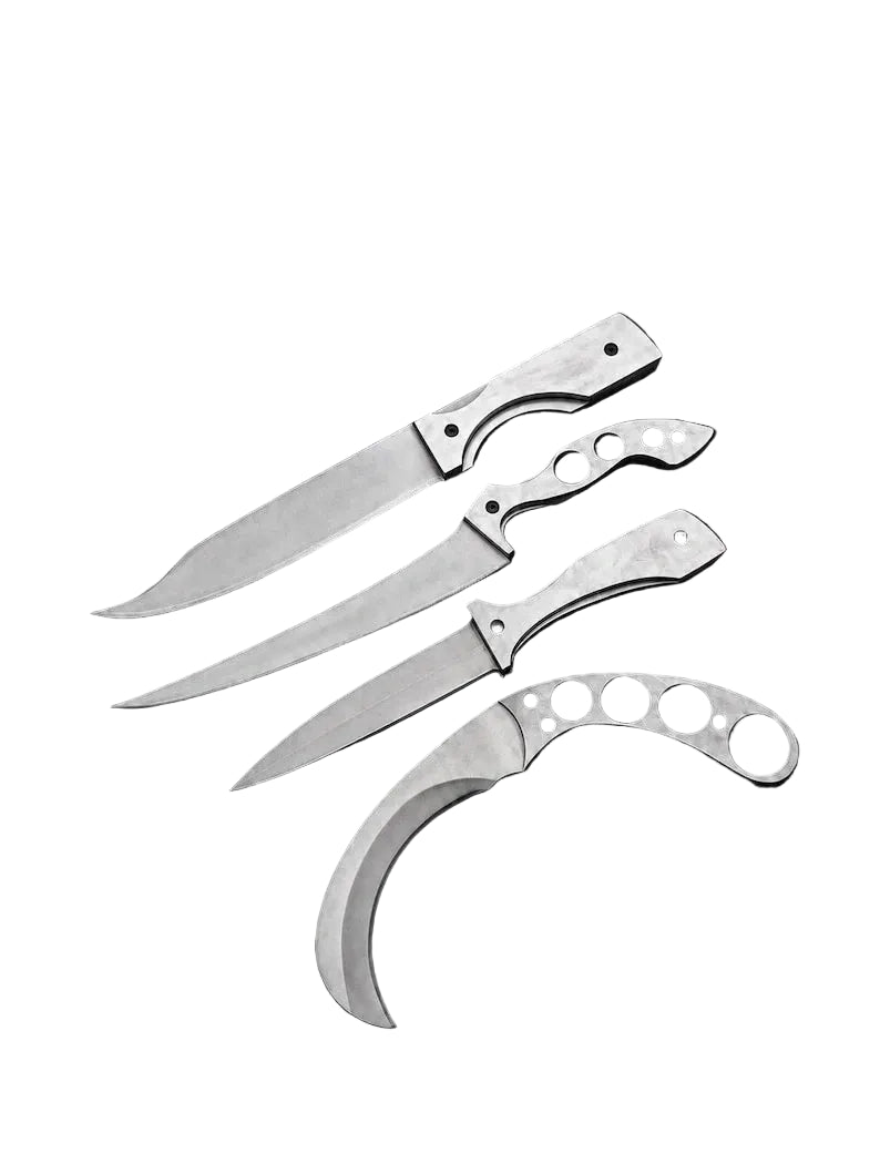Dexter Morgan 4-Piece Knife Cosplay Set with Stainless Steel Blades and Leather Sheaths