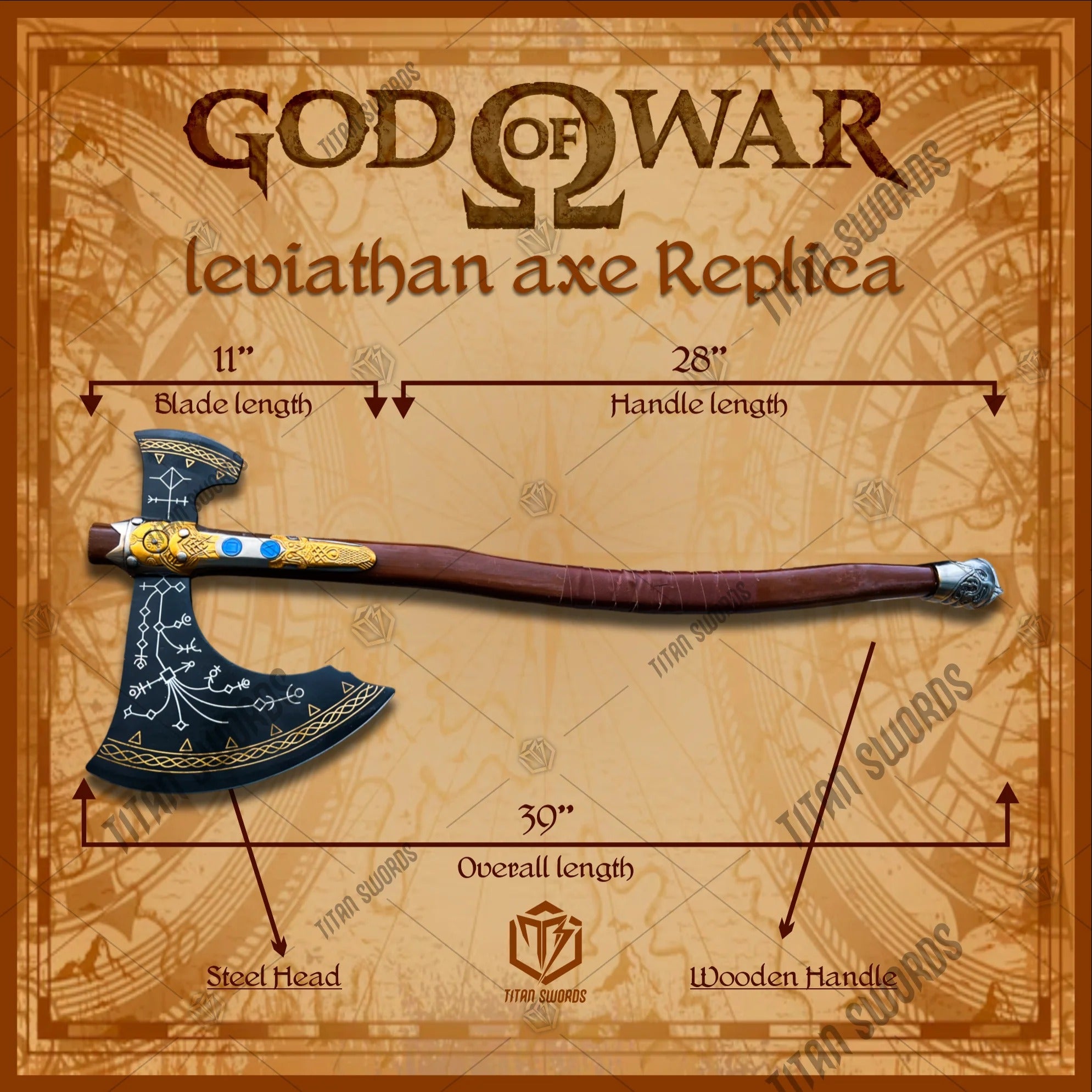 Leviathan Axe Kratos Replica The God of War