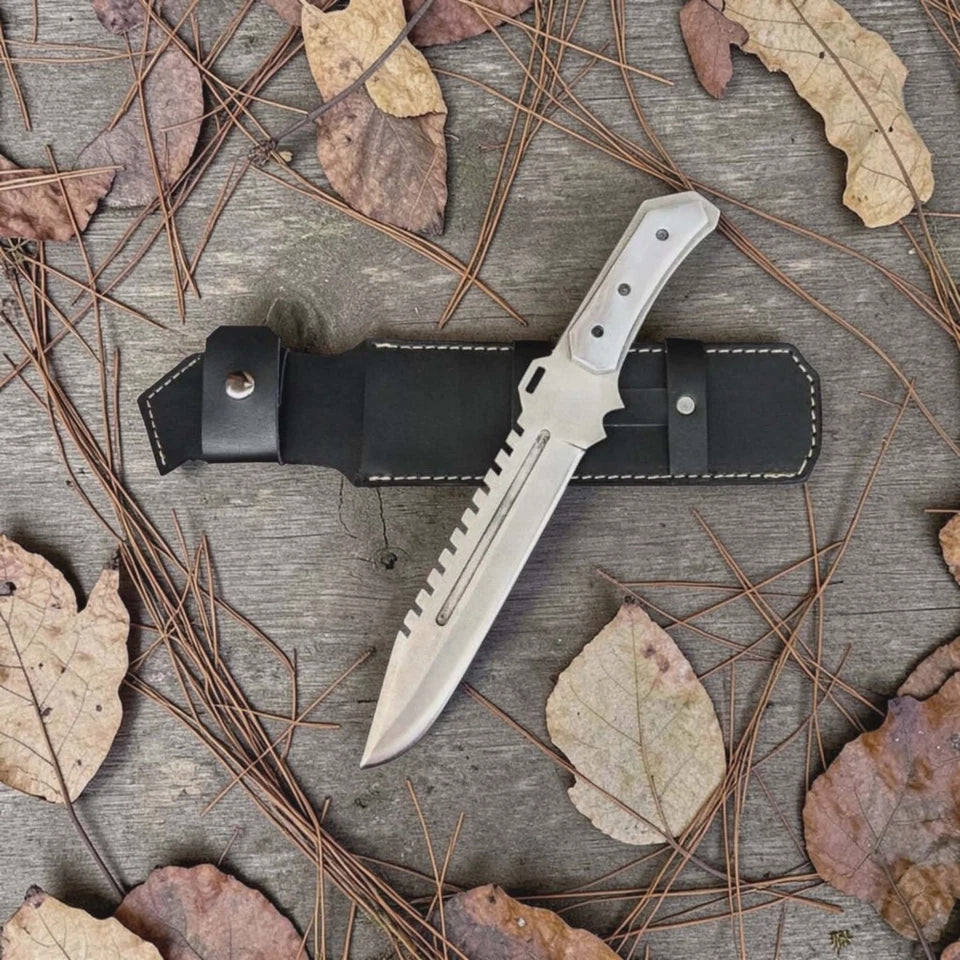 Resident Evil 5 Wesker S.T.A.R.S. Knife Replica and Leather Sheath