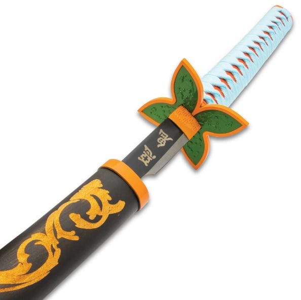 Shinobu Kocho's Insect Hashira Nichirin sword replica from Demon Slayer featuring a slender katana blade with a butterfly-themed guard.