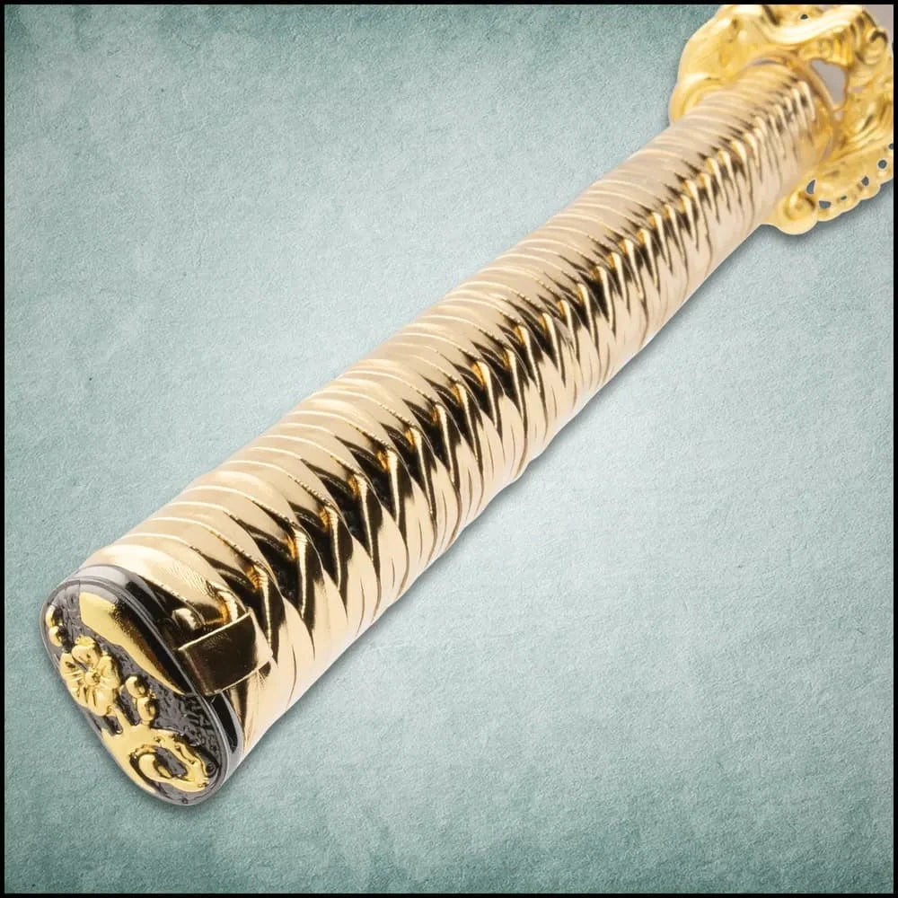 Shinwa Golden Knight Odachi Sword with Koi Tsuba 45" Japanese Display Sword