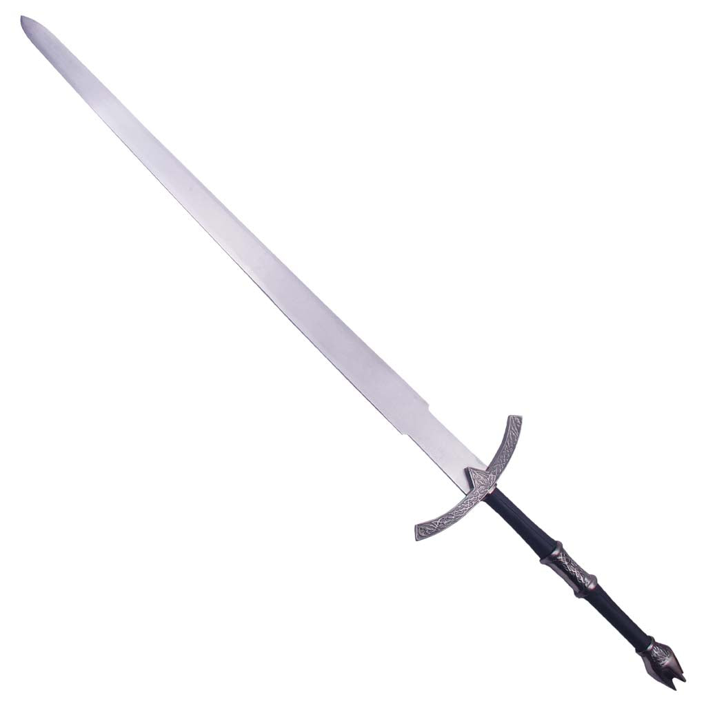 Nazgûl Witch-king sword replica from The Lord of the Rings featuring a movie-inspired dark blade and ornate medieval-style hilt.
