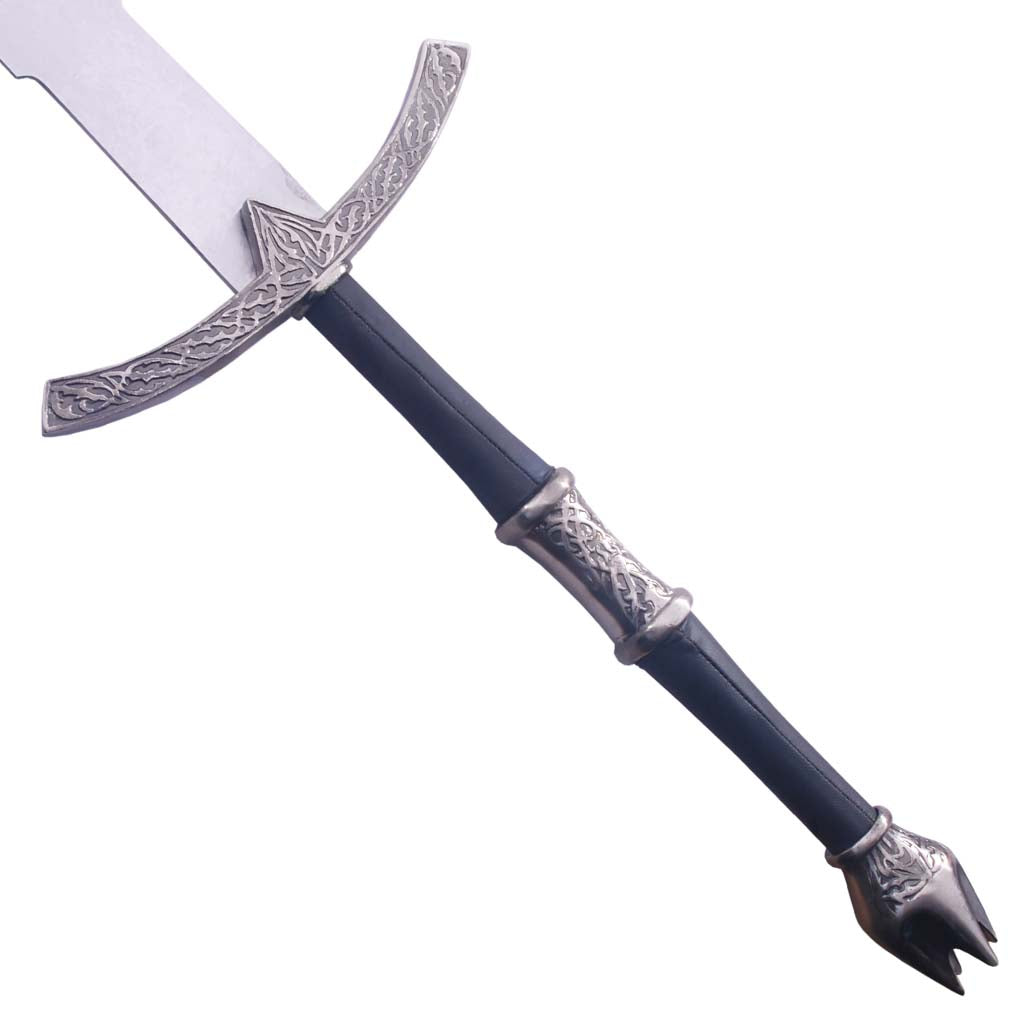 Nazgûl Witch-king sword replica from The Lord of the Rings featuring a movie-inspired dark blade and ornate medieval-style hilt.